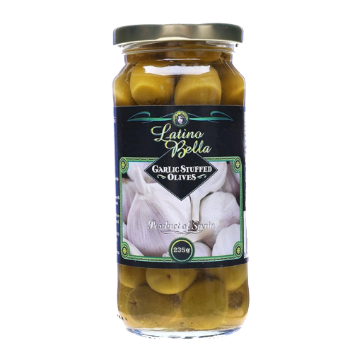 Latino Bella Garlic Stuffed Olives 235g 