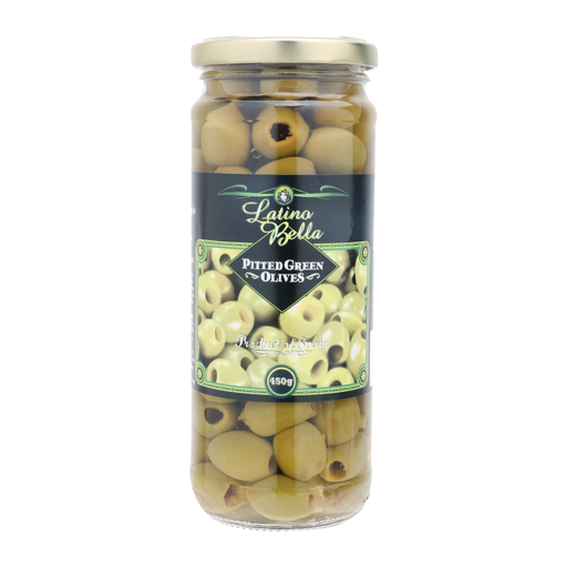 Latino Bella Pitted Green Olives 450g 