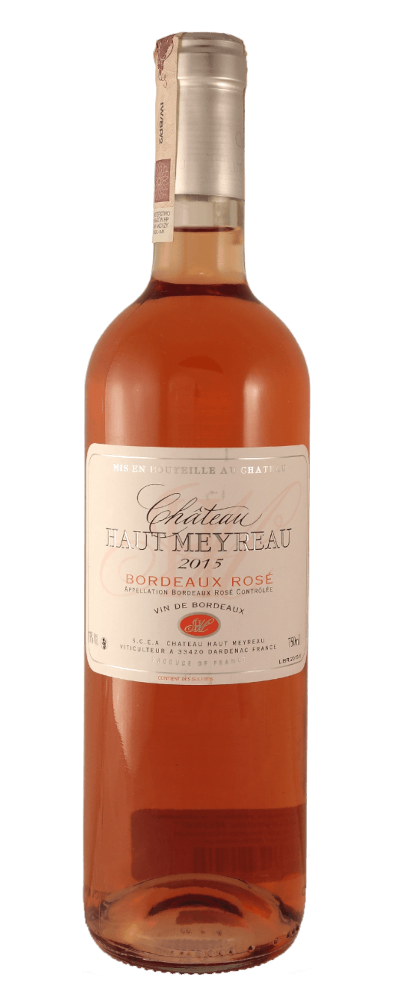 Château Haut Meyreau Bordeaux Rose 2015  - 750ml