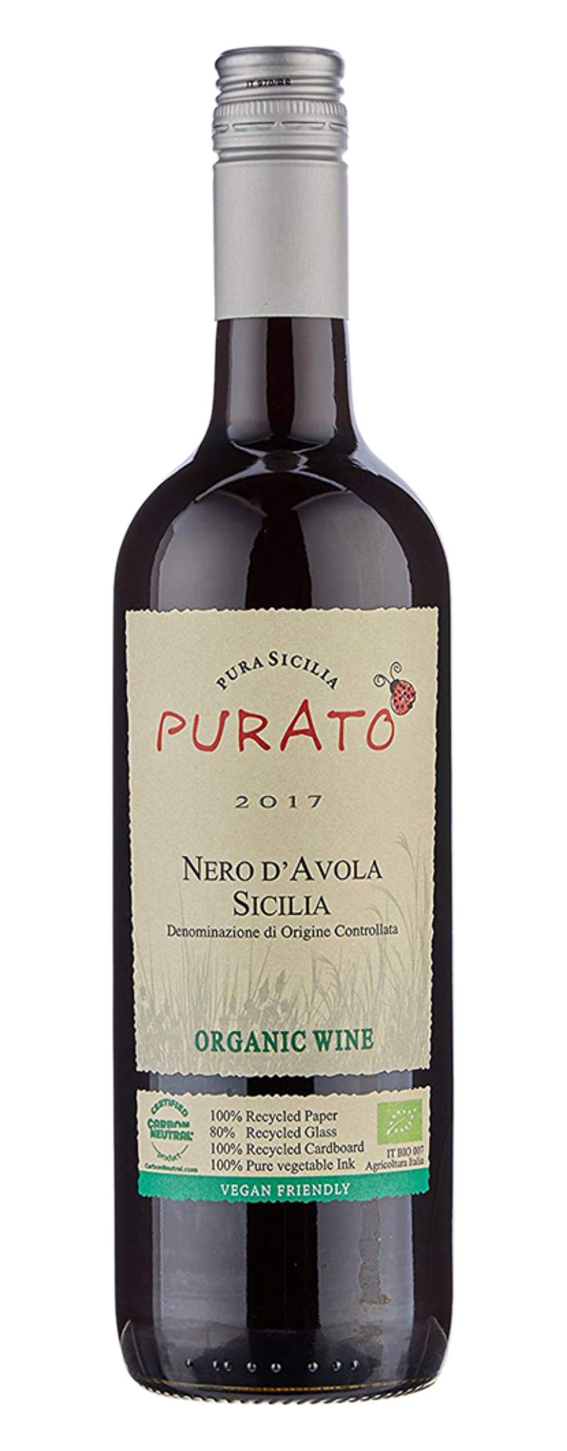 Purato, Nero d'Avola "Organic", IGT Sicilia  - 750ml